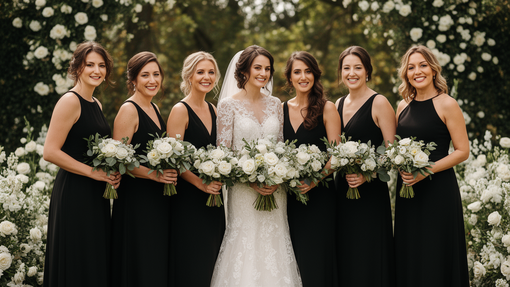 Black Bridesmaid Dresses: Chic & Timeless
