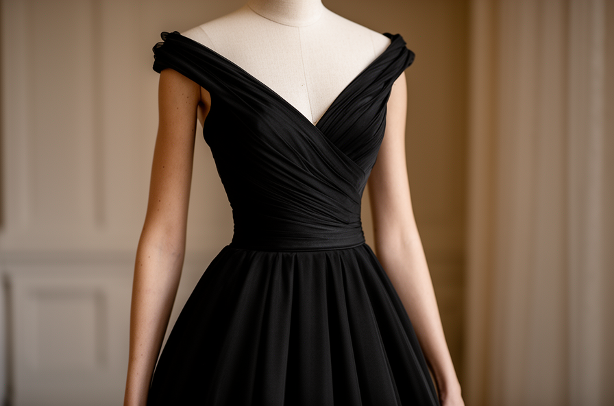 black wedding dress body type