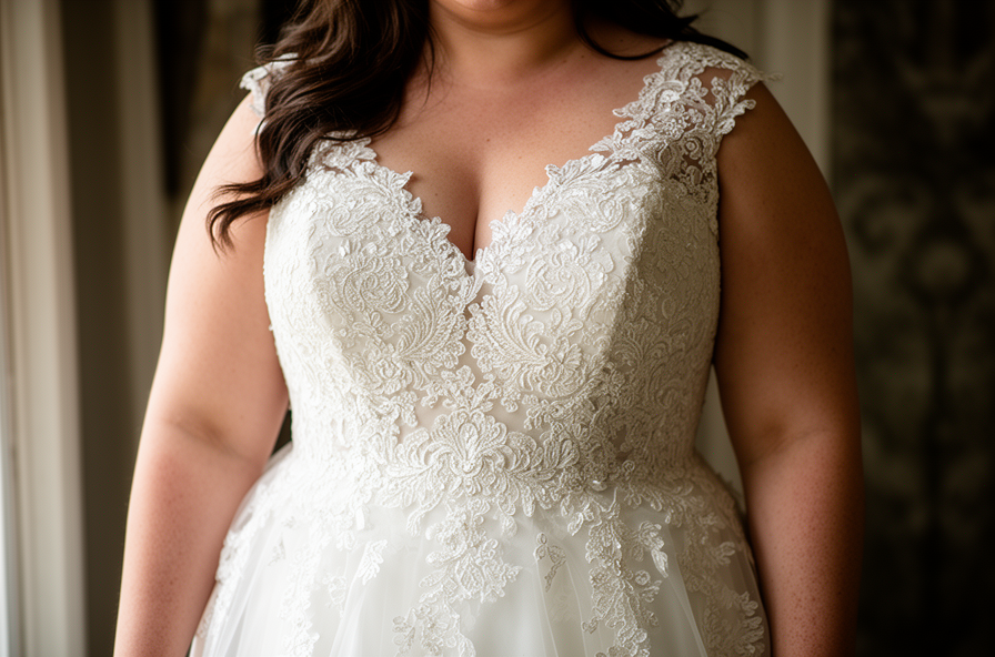 plus size lace wedding dresses