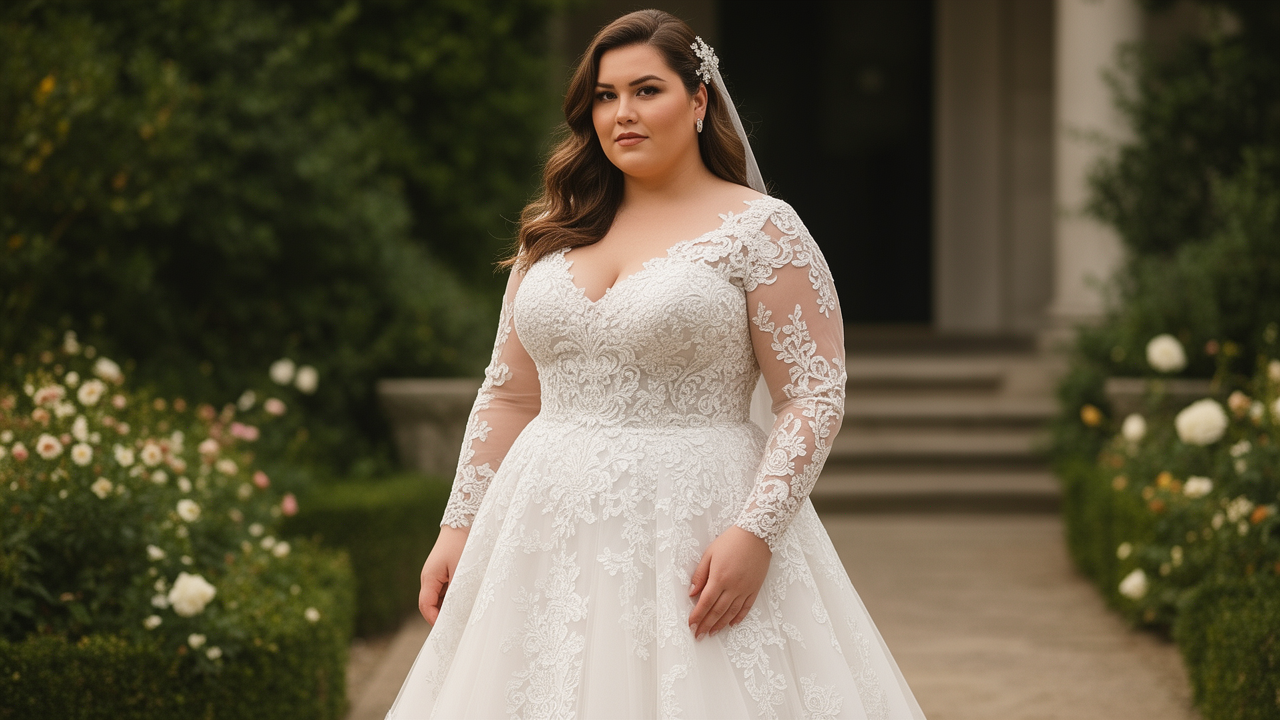 Best Lace Wedding Dresses for Plus Size Brides