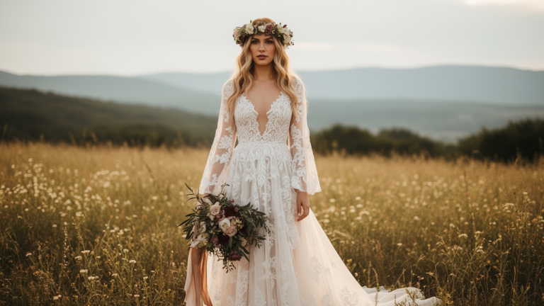 Boho Wedding Dresses for Outdoor Ceremonies