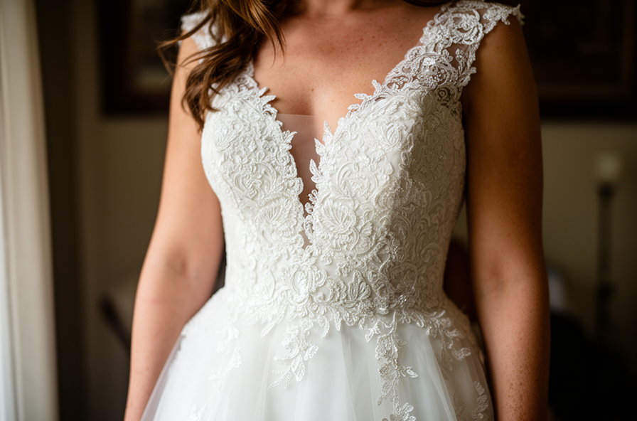 wedding dress for pear shape